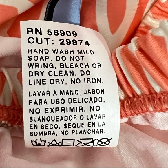 ANTONIO Melani SC Flutter Bikini Bra Top In Guava Woman’s Size Small NWT - Picture 9 of 10